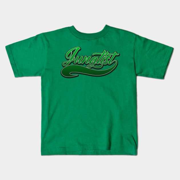 Team Junglist Tail Green Kids T-Shirt by KORAX
